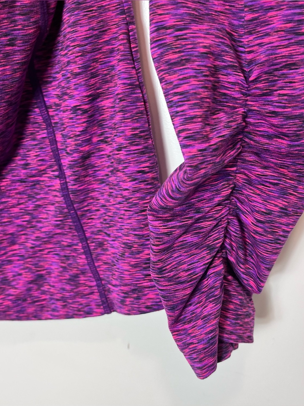 Sunice Purple Space-Dye Quarter-Zip Active Top Long Sleeve Jersey Cycling Medium - Picture 7 of 8